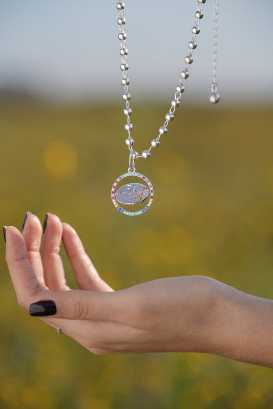 Collar amanecer rosado