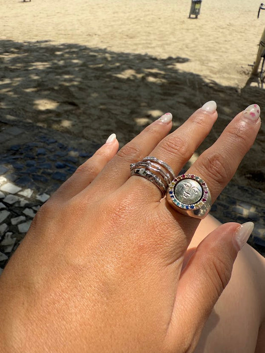 Anillo Atardecer rosado